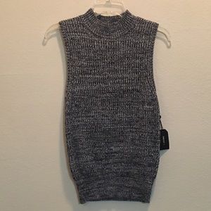 NWT Forever 21 Marled Knit Sleeveless Sweater Top